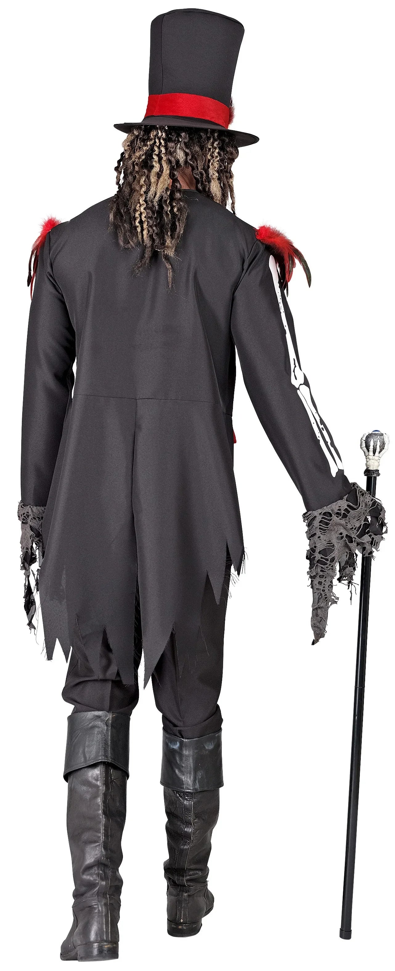 Disfraz de Esqueleto Vudú con Sombrero para Hombre Esqueletos Widmann